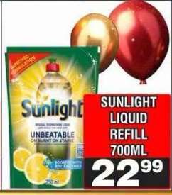 SUNLIGHT LIQUID REFILL 700ML