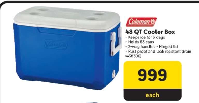 48 QT Cooler Box
