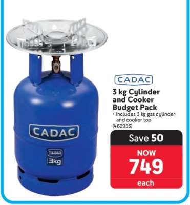 CADAC 3 kg Cylinder and Cooker Budget Pack