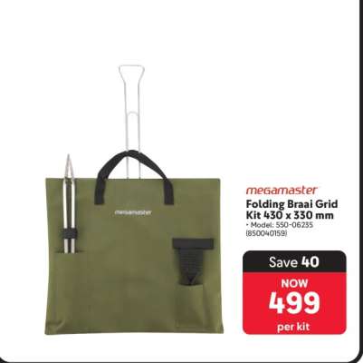 Folding Braai Grid Kit 430 x 330 mm