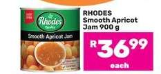 Rhodes Smooth Apricot Jam 900 g