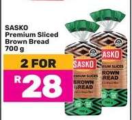 Sasko Premium Sliced Brown Bread 700 g