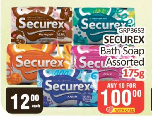SECUREX Bath Soap Assorted