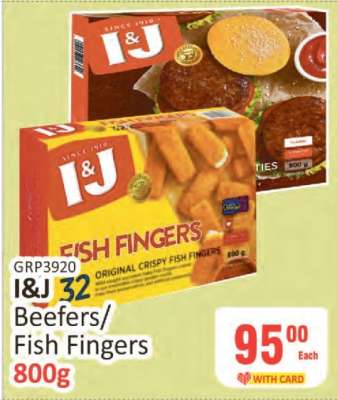 I&J 32 Beefers/Fish Fingers