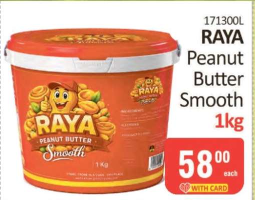 RAYA Peanut Butter Smooth 1kg