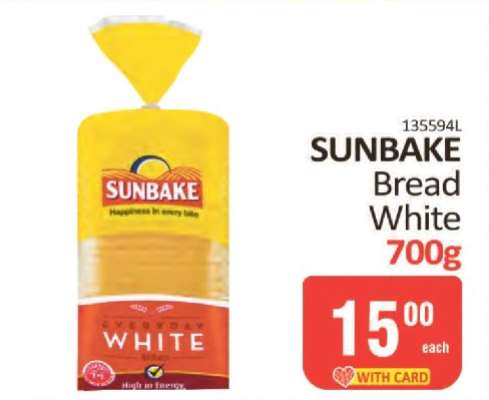 SUNBAKE Bread White 700g