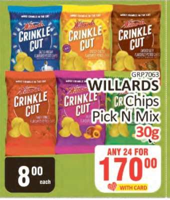 WILLARDS Chips Pick N Mix 30g