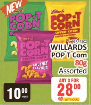 WILLARDS POP-T Corn