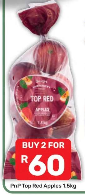 PnP Top Red Apples 1.5kg