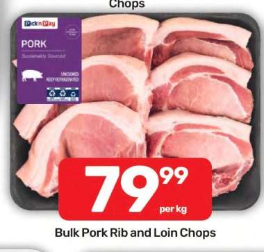 Bulk Pork Rib and Loin Chops