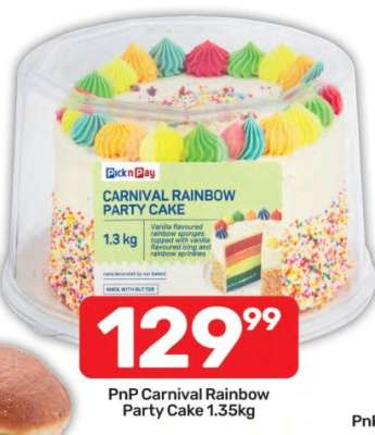 PnP Carnival Rainbow Party Cake 1.35kg