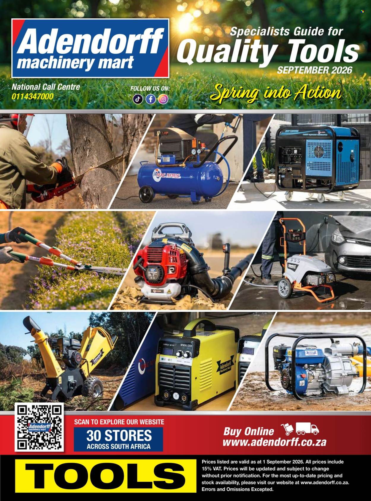 Adendorff Machinery Mart specials - 09.01.2026 - 09.30.2026. Page 1