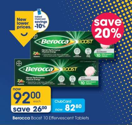 Berocca Boost 10 Effervescent Tablets