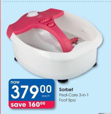 Sorbet Pedi-Care 3-in-1 Foot Spa