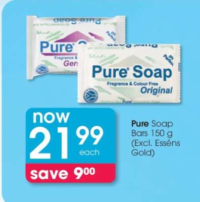 Pure Soap Bars 150 g (Excl. Esséns Gold)