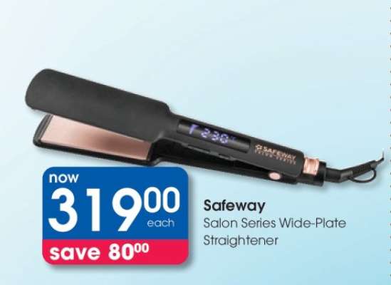 Safeway Salon Series Wide-Plate Straightener