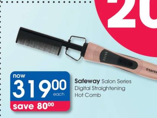 Safeway Salon Series Digital Straightening Hot Comb