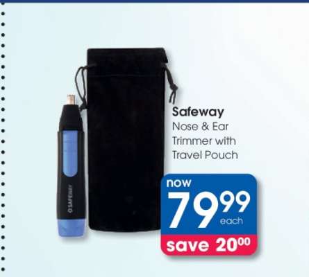 Safeway Nose & Ear Trimmer with Travel Pouch
