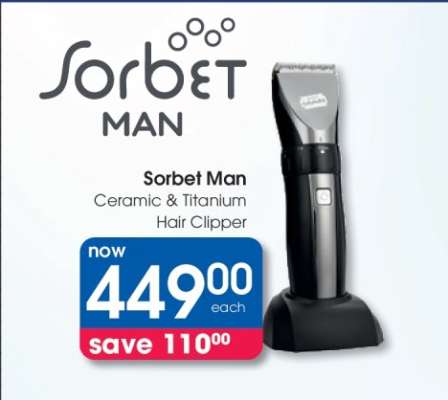 Sorbet Man Ceramic & Titanium Hair Clipper