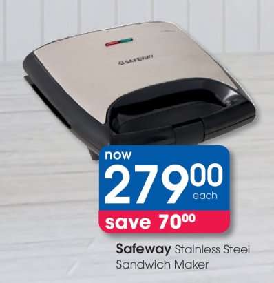 Safeway Stainless Steel Sandwich Maker