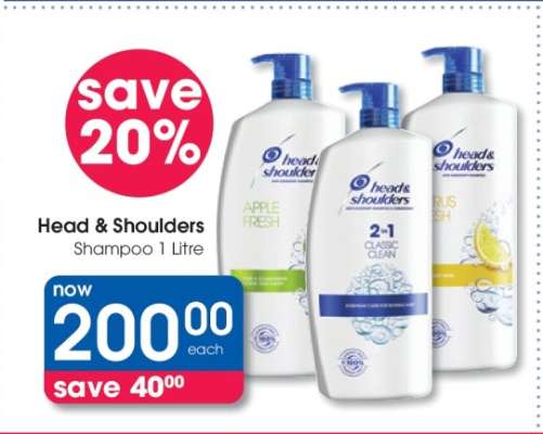 Head & Shoulders Shampoo 1 Litre