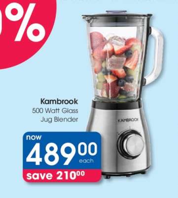 Kambrook 500 Watt Glass Jug Blender
