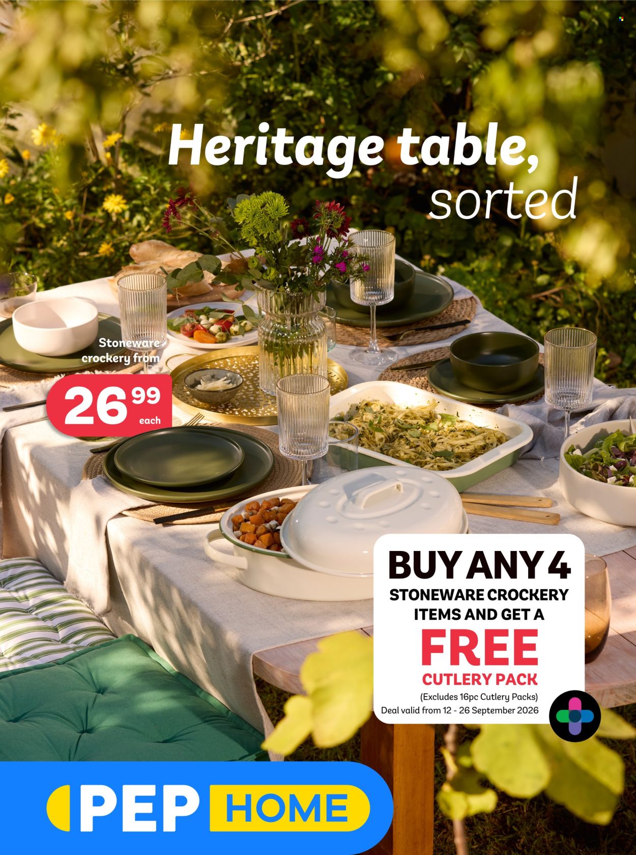 PEP HOME specials - 08.26.2026 - 09.22.2026. Page 1