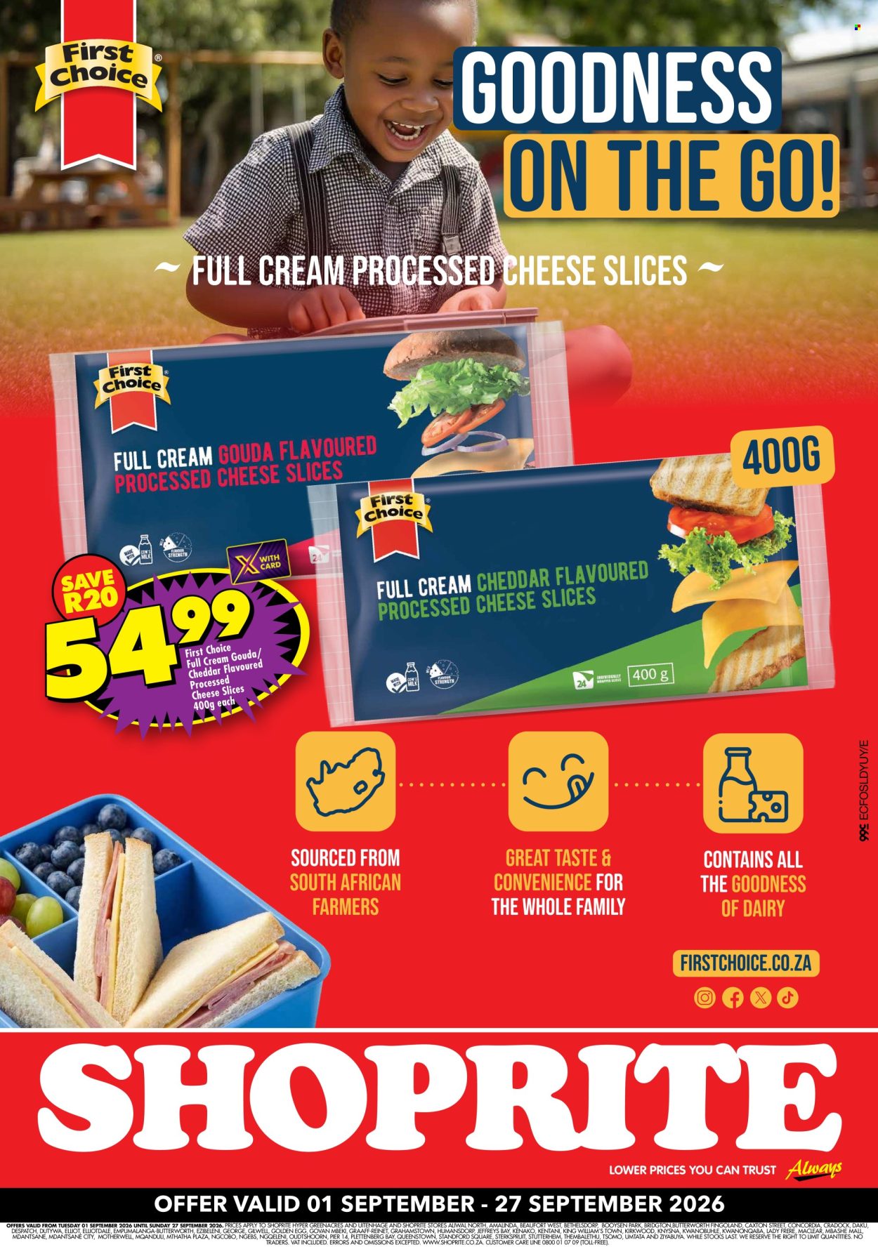 Shoprite specials - 09.01.2026 - 09.27.2026. Page 1