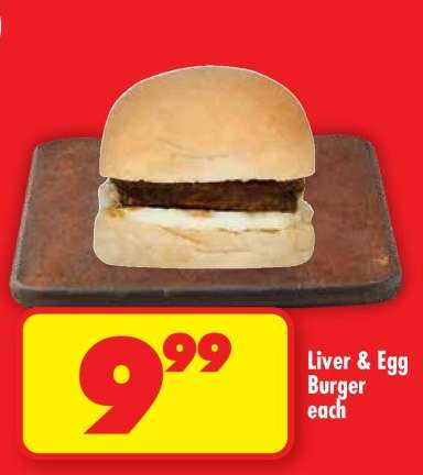 LIVER & EGG BURGER