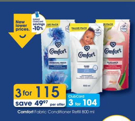 Comfort Fabric Conditioner Refill 800 ml