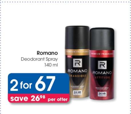 Romano Deodorant Spray 140 ml