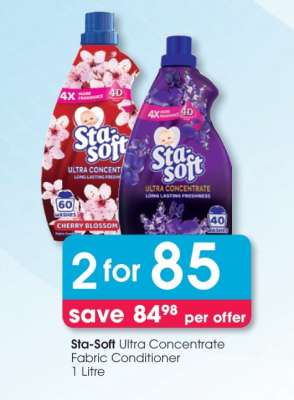 Sta-Soft Ultra Concentrate Fabric Conditioner 1 Litre