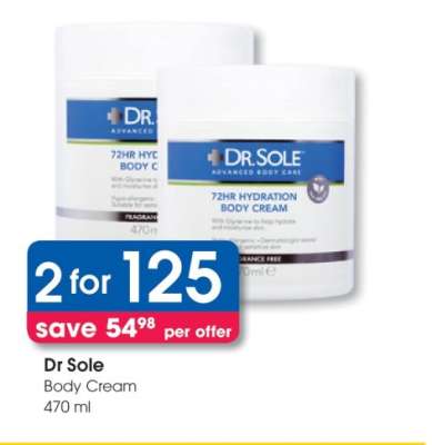 Dr Sole Body Cream