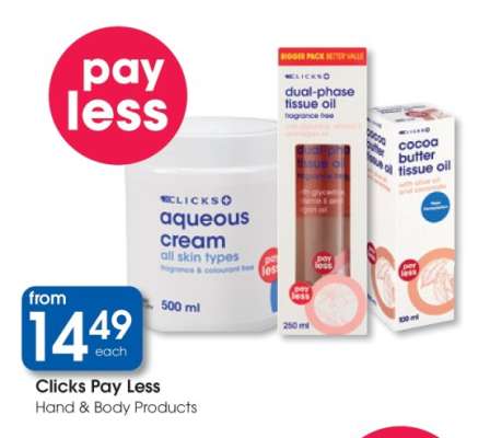 Clicks aqueous cream all skin types
