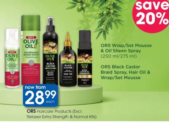 ORS Haircare Products (Excl. Relaxer Extra Strength & Normal Kits)