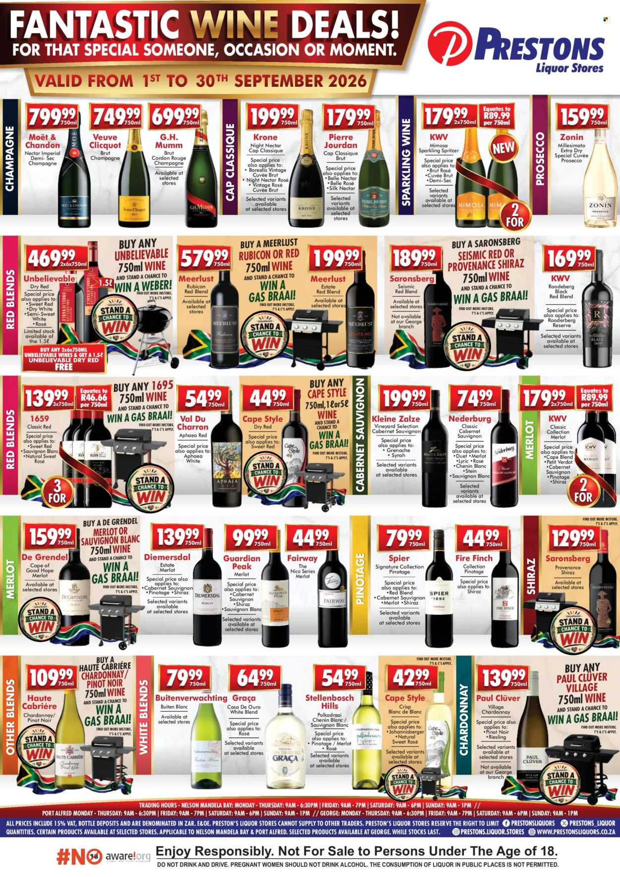 Prestons Liquor Stores specials - 09.01.2026 - 09.30.2026. Page 1