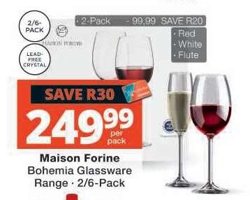 Maison Forine Bohemia Glassware Range