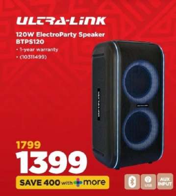 ULTRA-LINK 120W ElectroParty Speaker BTPS120