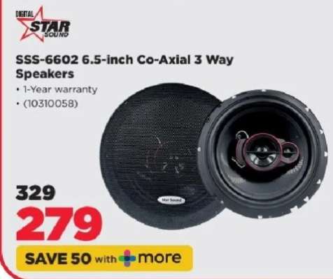 SSS-6602 6.5-inch Co-Axial 3 Way Speakers