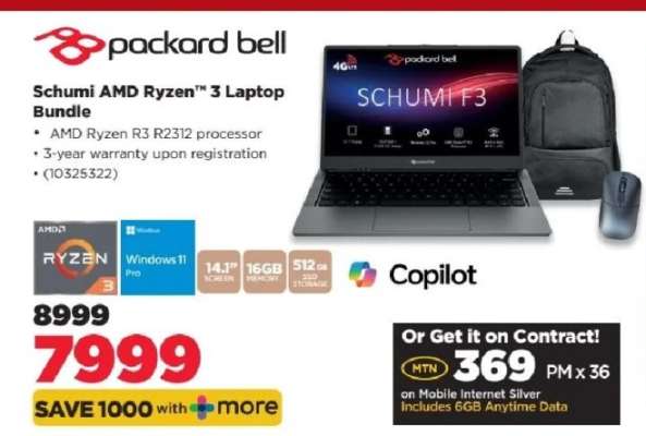 Schumi AMD Ryzen™ 3 Laptop Bundle