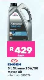 ENGEN 5 L Xtreme 20W/50 Motor Oil