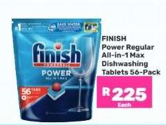 Finish Power Regular All-in-1 Max Dishwashing Tablets 56-Pack