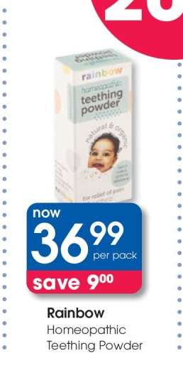 Rainbow Homeopathic Teething Powder