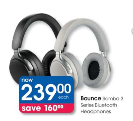Bounce Samba 3 Series Bluetooth Headphones