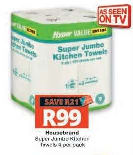 Housebrand Super Jumbo Kitchen Towels