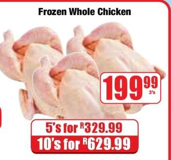 Frozen Whole Chicken
