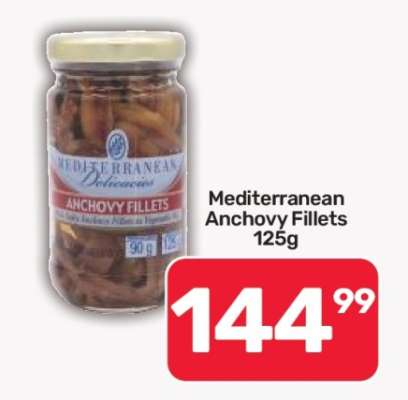 Mediterranean Anchovy Fillets 125g