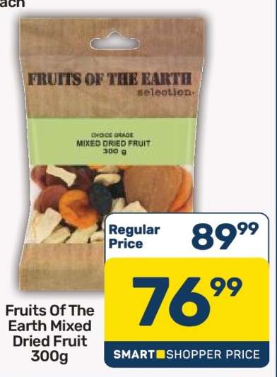 Fruits Of The Earth Mixed Dried Fruit 300g
