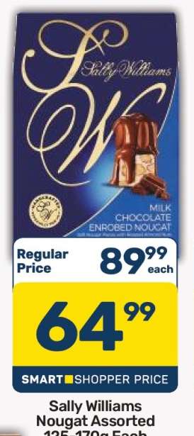 Sally Williams Nougat Assorted 135g-175g Each