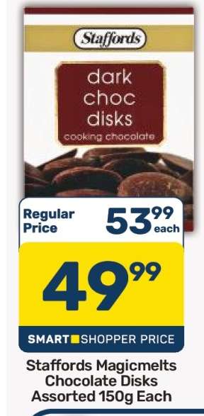 Staffords Magicmelts Chocolate Disks Assorted 150g Each